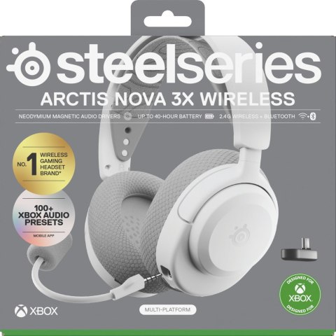 SteelSeries Słuchawki Steelseries Arctis Nova 3X Wireless for Xbox, White