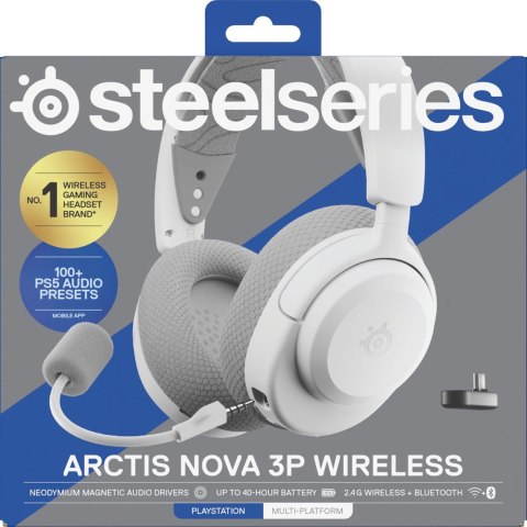 SteelSeries Słuchawki Steelseries Arctis Nova 3P BT (61687) Białe
