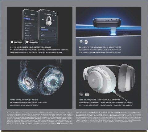 SteelSeries Słuchawki Steelseries Arctis Nova 3P BT (61687) Białe