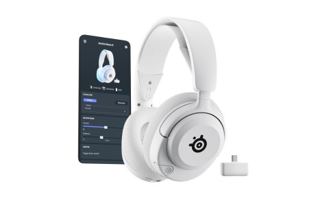 SteelSeries Słuchawki Steelseries Arctis Nova 5P Wireless Zestaw słuchawkowy Bezprzewodowy Opaska na głowę Gaming USB Type-C Bluetooth Biały