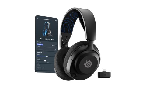 SteelSeries Zestaw słuchawkowy SteelSeries Arctis Nova 5P Wireless Bezprzewodowy Opaska na głowę Gaming USB Type-C Bluetooth Czarny
