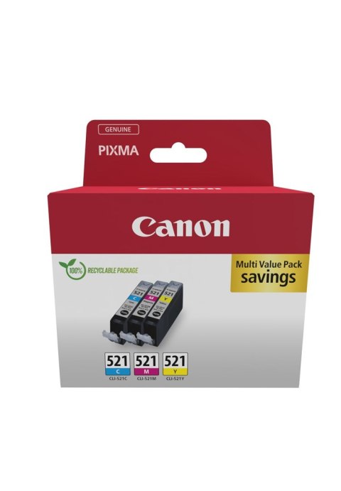 Canon Canon 2934B015 nabój z tuszem 3 szt. Oryginalny Cyjan, Purpurowy, Żółty
