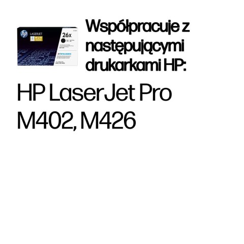 Hewlett-Packard Toner HP czarny HP 26X, HP26X=CF226X, 9000 str.