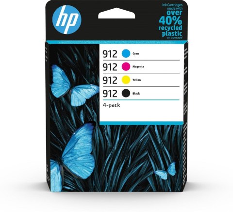 Hewlett-Packard Tusz HP zestaw HP 912, HP912=6ZC74AE, zawiera cmyk, 3YL80AE+3YL77AE+3YL78AE+3YL79AE