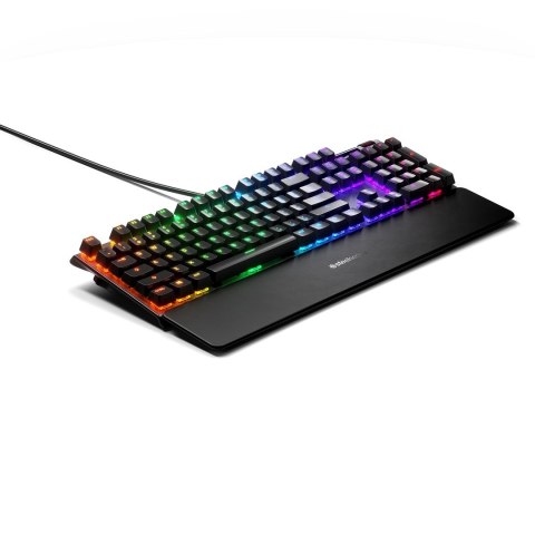 SteelSeries Klawiatura gamingowa SteelSeries Apex 5, układ amerykański, przewodowa, czarna Klawiatura gamingowa SteelSeries Apex 5 Hybrydowe