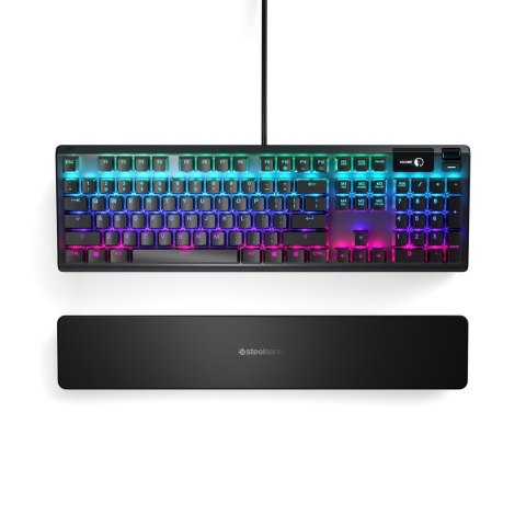 SteelSeries Klawiatura gamingowa SteelSeries Apex 5, układ amerykański, przewodowa, czarna Klawiatura gamingowa SteelSeries Apex 5 Hybrydowe