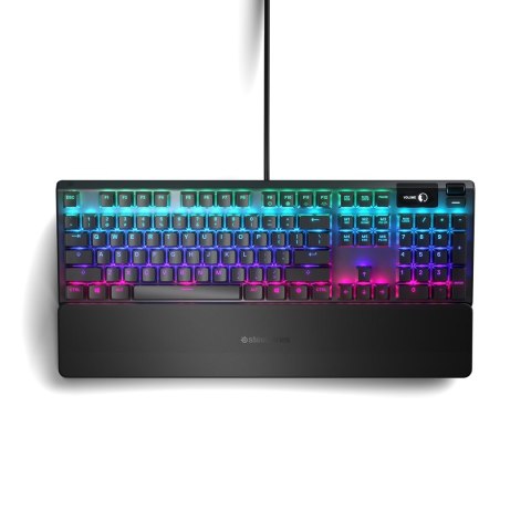 SteelSeries Klawiatura gamingowa SteelSeries Apex 5, układ amerykański, przewodowa, czarna Klawiatura gamingowa SteelSeries Apex 5 Hybrydowe