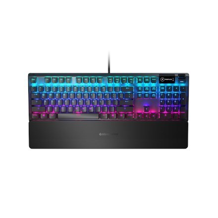 SteelSeries Klawiatura gamingowa SteelSeries Apex 5, układ amerykański, przewodowa, czarna Klawiatura gamingowa SteelSeries Apex 5 Hybrydowe
