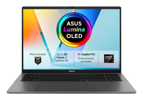 ASUS ASUS Vivobook S16 M3607GA-SH011W Ryzen AI 7 445 16.0"FHD OLED 60Hz 300nits 16GB DDR5 SSD512 Radeon 840M Cam1080p+IR 70WHrs Win11