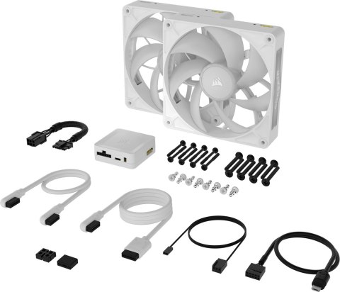 Corsair Corsair iCUE LINK RX140 MAX RGB Obudowa komputera Wentylator 14 cm Biały 2 szt.