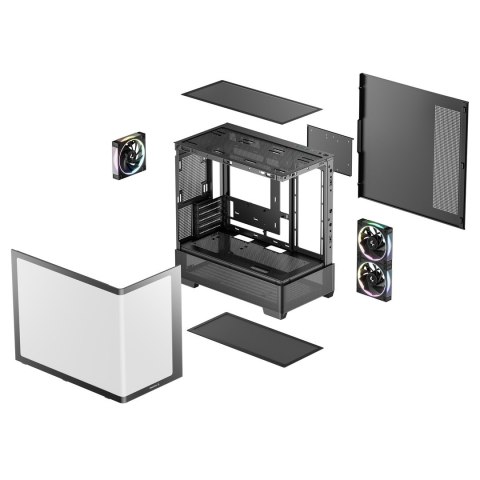 DEEPCOOL DeepCool CG380U 3F Tower Czarny