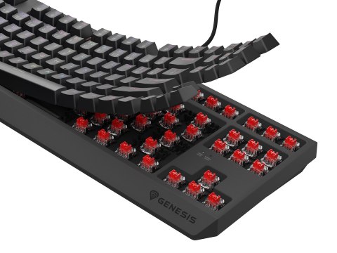 GENESIS GENESIS Thor 230 TKL klawiatura Gaming USB QWERTY Czeski, Słowacki Czarny