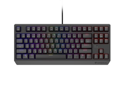 GENESIS GENESIS Thor 230 TKL klawiatura Gaming USB QWERTY Czeski, Słowacki Czarny