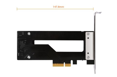 No name Kontroler pamięci masowej ICY Dock ToughArmor MB840M2P-B - Karta M.2 NVMe - PCIe 3.0 x4 - 1 nadajnik/kanał - Srebrny