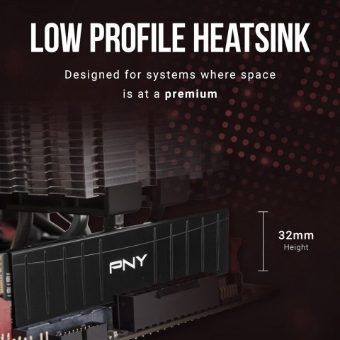 PNY Pamięć 16GB DDR4 3200MHz Low Profile MD16GD4320016LP-BLK
