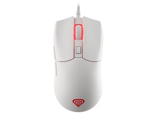 GENESIS Mysz dla graczy Genesis Krypton 750 lekka 8000 DPI PAW3333 RGB Biała gamingowa