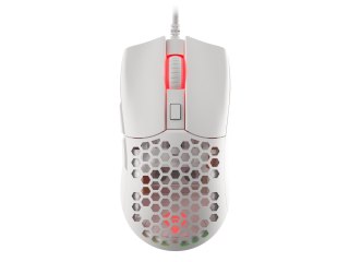 GENESIS Mysz dla graczy Genesis Krypton 750 lekka 8000 DPI PAW3333 RGB Biała gamingowa