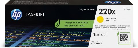 Hewlett-Packard HP Oryginalny wkład z żółtym tonerem 220X LaserJet