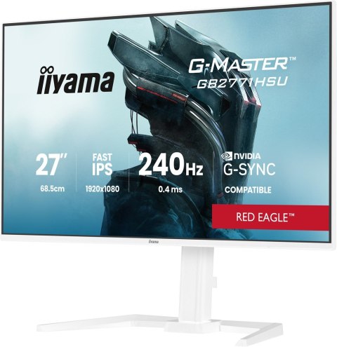 IIYAMA Iiyama G-MASTER GB2771HSU-W1 monitor komputerowy 68,6 cm (27") 1920 x 1080 px Full HD LCD Biały