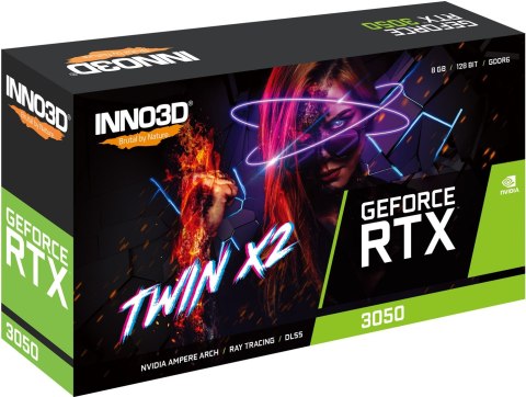 INNO3D Karta graficzna INNO3D GeForce RTX 3050 TWIN X2 8GB GDDR6