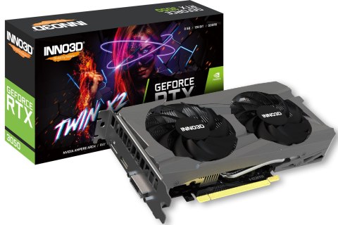 INNO3D Karta graficzna INNO3D GeForce RTX 3050 TWIN X2 8GB GDDR6