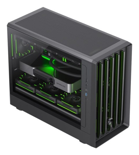 No name GameMax CLAW 360 BK Micro Tower Czarny