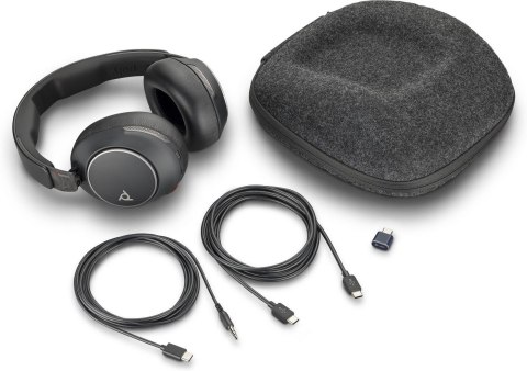 POLY POLY Zestaw słuchawkowy Voyager Surround 80 UC USB-C + przejściówka USB-C/A