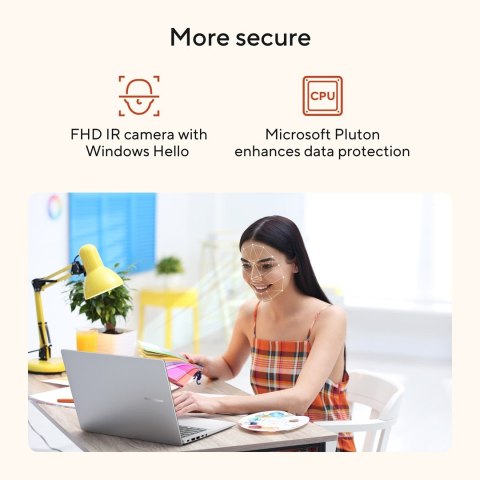 ASUS ASUS Vivobook 16 M1607KA-MB164W Ryzen AI 5 330 16.0"WUXGA IPS-level Panel 60Hz 300nits AG 16GB DDR5 SSD512 Radeon Graphics WLAN+