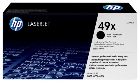 Hewlett-Packard HP 49X oryginalny wkład z czarnym tonerem LaserJet XL