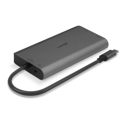 LINDY Lindy 43323 stacja dokująca Przewodowa USB 3.2 Gen 1 (3.1 Gen 1) Type-C Czarny, Szary