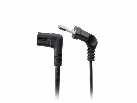 Lanberg Kabel zasilający EURO (radiowy) CEE 7/16- IEC 320 C7 1.8m kątowy VDE czarny
