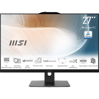 MSI MSI AIO Modern AM272P 1M-855EU Core5-120U 27" IPS LED FHD Non-Touch Anti-Glare 16GB SSD512GB M.2 AX211 WiFi 6E Windows 11 Pro Bl