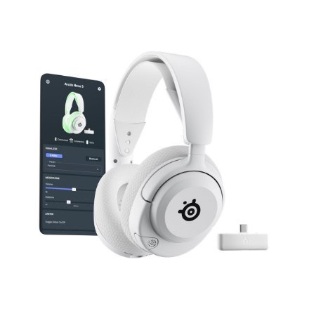 SteelSeries SłuchawkiSteelseries Arctis Nova 5X Wireless 61677 Białe