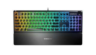 SteelSeries SteelSeries Apex 3 Gaming Keyboard, US Layout, Wired, Black SteelSeries Apex 3 Gaming keyboard IP32 water resistant for protecti