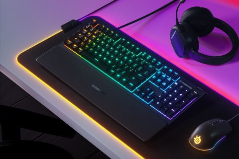 SteelSeries SteelSeries Apex 3 Gaming Keyboard, US Layout, Wired, Black SteelSeries Apex 3 Gaming keyboard IP32 water resistant for protecti