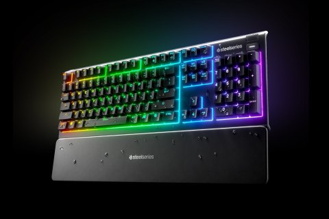 SteelSeries SteelSeries Apex 3 Gaming Keyboard, US Layout, Wired, Black SteelSeries Apex 3 Gaming keyboard IP32 water resistant for protecti