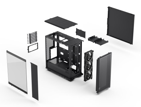 FRACTAL DESIGN Epoch Black TG RGB Light tint