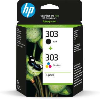Hewlett-Packard HP Zestaw 2 oryginalnych tuszów 303: czarny i trójkolorowy