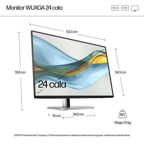 Hewlett-Packard Monitor HP Series 5 24-calowy monitor seria 5 Pro WUXGA - 524pn