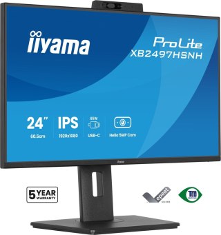 IIYAMA Monitor LCD 23,8" iiyama ProLite XB2497HSNH-B1 IPS LCD 4MS 1920X1080 350CD/M2 HDMI/DP/USB 2 Full HD Czarny