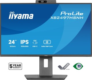 IIYAMA Monitor LCD 23,8" iiyama ProLite XB2497HSNH-B1 IPS LCD 4MS 1920X1080 350CD/M2 HDMI/DP/USB 2 Full HD Czarny