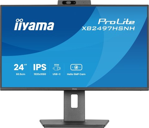 IIYAMA Monitor LCD 23,8" iiyama ProLite XB2497HSNH-B1 IPS LCD 4MS 1920X1080 350CD/M2 HDMI/DP/USB 2 Full HD Czarny