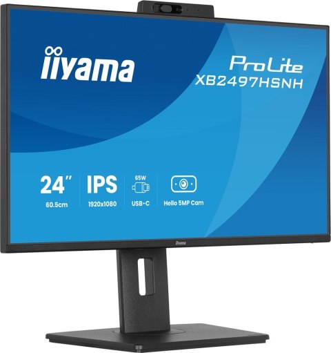 IIYAMA Monitor LCD 23,8" iiyama ProLite XB2497HSNH-B1 IPS LCD 4MS 1920X1080 350CD/M2 HDMI/DP/USB 2 Full HD Czarny