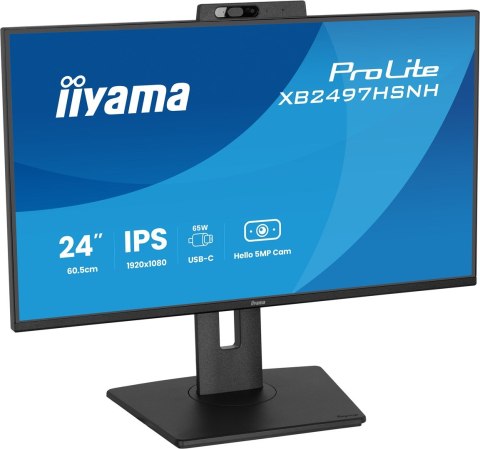 IIYAMA Monitor LCD 23,8" iiyama ProLite XB2497HSNH-B1 IPS LCD 4MS 1920X1080 350CD/M2 HDMI/DP/USB 2 Full HD Czarny