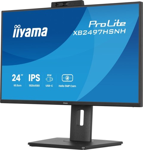 IIYAMA Monitor LCD 23,8" iiyama ProLite XB2497HSNH-B1 IPS LCD 4MS 1920X1080 350CD/M2 HDMI/DP/USB 2 Full HD Czarny