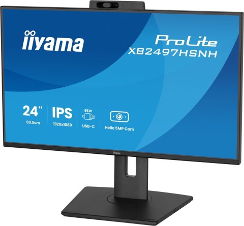 IIYAMA Monitor LCD 23,8" iiyama ProLite XB2497HSNH-B1 IPS LCD 4MS 1920X1080 350CD/M2 HDMI/DP/USB 2 Full HD Czarny
