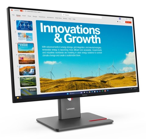 Lenovo Lenovo ThinkVision P24QD-40 LED display 60,5 cm (23.8") 2560 x 1440 px Quad HD LCD Czarny