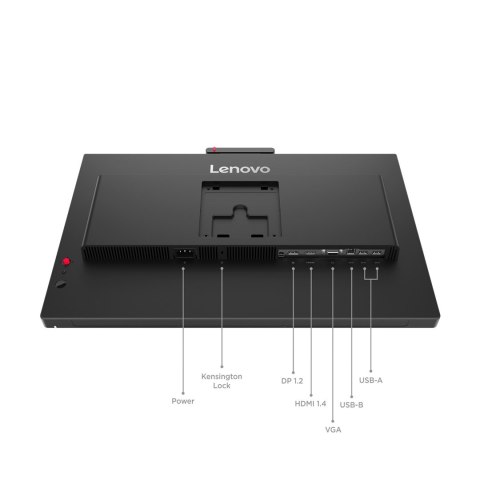 Lenovo Lenovo ThinkVision T27QD-4v monitor komputerowy 68,6 cm (27") 2560 x 1440 px Quad HD LCD Czarny