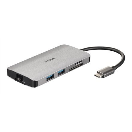 D-Link D-Link DUB-M810 stacja dokująca Przewodowa USB 3.2 Gen 1 (3.1 Gen 1) Type-C Aluminium