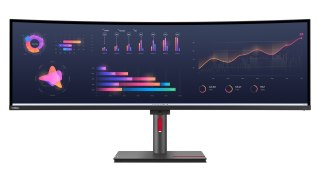 Lenovo Lenovo ThinkVision P49w-30 monitor komputerowy 124,5 cm (49") 5120 x 1440 px Dual WQHD LED Czarny
